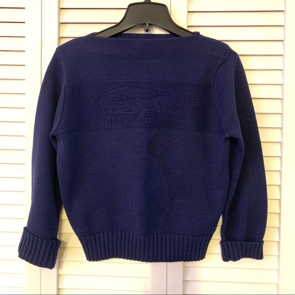 Vintage Izod Boat Neck Acrylic Sweater Size S